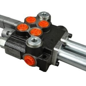 Rozdzielacz hydrauliczny 40L/min 2-sekcyjny z jedną sekcją pływającą na linki (kity)   [ROZDZIELACZ2JP40]