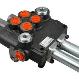 Rozdzielacz hydrauliczny 80L/min 2-sekcyjny z jedną sekcją pływającą na linki (kity)    [ROZDZIELACZ2JP80]