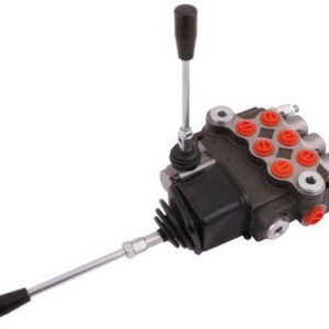 Rozdzielacz hydrauliczny trzysekcyjny (3) 40L na dźwignię i joystick  (2 sekcje x 1 dźwignia + 1 sekcja x 1 dźwignia) [ROZDZIELACZ3DJ]