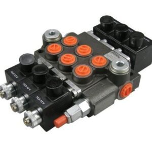 Rozdzielacz hydrauliczny trzysekcyjny sterowany elektrycznie 50L [ROZDZIELACZ3E40]