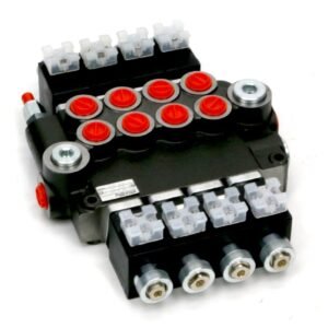 Rozdzielacz hydrauliczny 4-sekcyjny sterowany elektrycznie (12V) 80L [ROZDZIELACZ4E80]