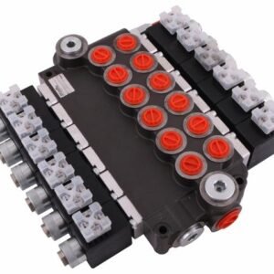 Rozdzielacz hydrauliczny 6-sekcyjny sterowany elektrycznie (12V) 50L [ROZDZIELACZ6E50]