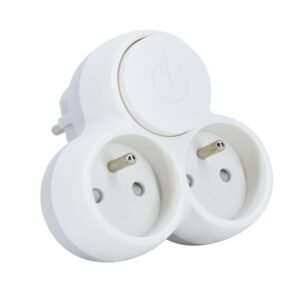 Rozgałęźnik podwójny gniazda 230V z wyłącznikiem [ROZG-2]