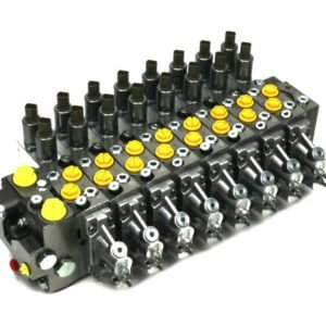 Rozdzielacz 8 sekcyjny (80/80.80/80.80/80.40/40.40/40.40/40.65/65.65/65) 120 l/min. prop. LS. opcja dźwigni. 12VDC [SPV128S-B-8-SEK2]