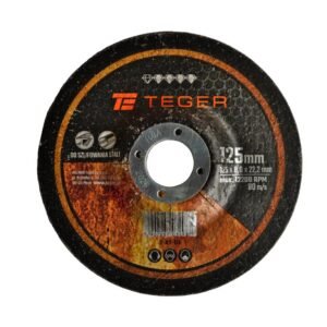Tarcza korundowa do szlifowania 125x 8.0 mm sprzedawane po 5 szt. TEGER [T-AT-111]