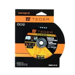 Tarcza diamentowa TURBO 125x22.23 mm TEGER [T-AT-124]