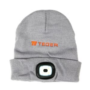 Latarka czołówka czapka LED COB ład USB Teger [T-LED-0085]