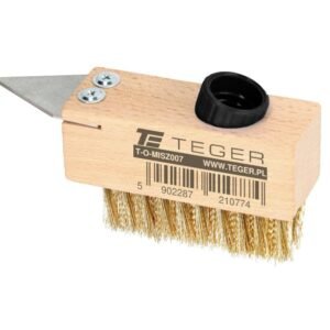 Szczotka do czyszczenia kostki brukowej ze skrobakiem / TEGER [T-O-MISZ007]