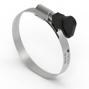 Opaska zaciskowa z pokrętłem 10-16 ślimakowa (obejma W2 - stal nierdzewna) szerkość 9mm TEGER ( sprzedawane po 50 ) [T-OPC-10-16]