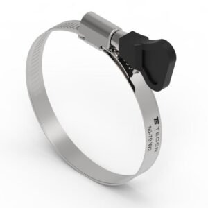 Opaska zaciskowa z pokrętłem 50-70 ślimakowa (obejma W2 - stal nierdzewna) szerkość 9mm TEGER ( sprzedawane po 25 ) [T-OPC-50-70]
