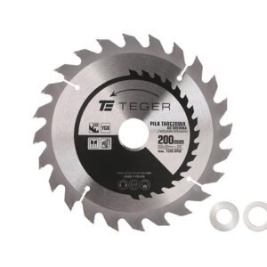 Piła tarczowa do drewna z węglikiem spiekanym 200x30x24T / TEGER [T-PTD-019]