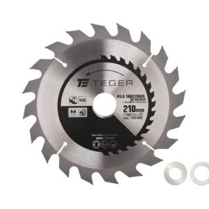 Piła tarczowa do drewna z węglikiem spiekanym 210x30x20T / TEGER [T-PTD-020]