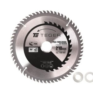 Piła tarczowa do drewna z węglikiem spiekanym 210x30x60T / TEGER [T-PTD-022]