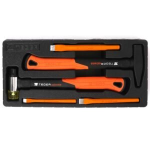 Zestaw młotków i przecinaków (5 el.) Extreme / TEGER [T-W-MIP-SET]