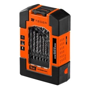 Zestaw wierteł do metalu - HSS (DIN 338) (19 SZT.) / TEGER [T-W-NWWDM-KPL01]