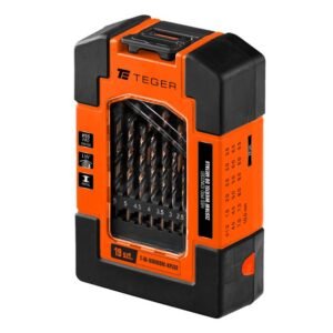 Zestaw wierteł do metalu - HSS PRO (DIN 338) (19 SZT.) / TEGER [T-W-NWWDM-KPL02]