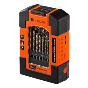 Zestaw wierteł do metalu - kobaltowe pilotujące (19 SZT.) / TEGER [T-W-NWWDM-KPL03]