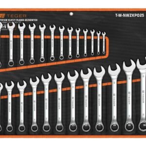 Zestaw kluczy płasko-oczkowych 25 szt / TEGER [T-W-NWZKPO25]