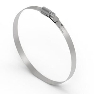 Opaska zaciskowa wzmocniona 130-150 ślimakowa (obejma W2 - stal nierdzewna) szerkość 12mm TEGER ( sprzedawane po 10 ) [T-W2-130-150-S]