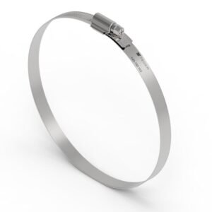 Opaska zaciskowa wzmocniona 140-160 ślimakowa (obejma W2 - stal nierdzewna) szerkość 12mm TEGER ( sprzedawane po 10 ) [T-W2-140-160-S]