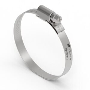 Opaska zaciskowa 20-32 ślimakowa (obejma W2 - stal nierdzewna) szerkość 9mm TEGER ( sprzedawane po 50 ) [T-W2-20-32]