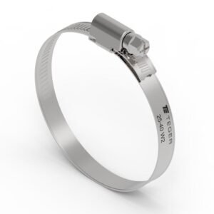 Opaska zaciskowa 25-40 ślimakowa (obejma W2 - stal nierdzewna) szerkość 9mm TEGER ( sprzedawane po 50 ) [T-W2-25-40]