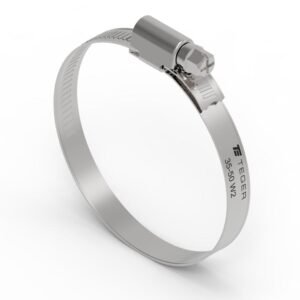 Opaska zaciskowa 35-50 (32-50) ślimakowa (obejma W2 - stal nierdzewna) szerkość 9mm TEGER (   50 ) [T-W2-35-50]