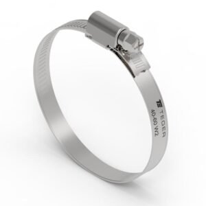 Opaska zaciskowa 40-60 ślimakowa (obejma W2 - stal nierdzewna) szerkość 9mm TEGER ( sprzedawane po 50 ) [T-W2-40-60]