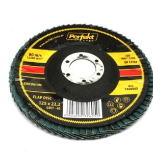 Tarcza do szlifierki 125 mm lamelkowa . cyrkonowa GR40 [TARPERLCYRGR40]