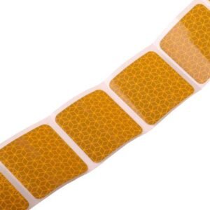 Taśma odblaskowa konturowa w segmentach żółta 1m bieżący [TASODBLZ]