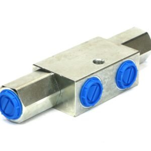 Zawór zwrotny bliźniaczy sterowany VBPDE 3/4" - 320bar - 90l/min - (zamek hydrauliczny) [VBPDE-34]