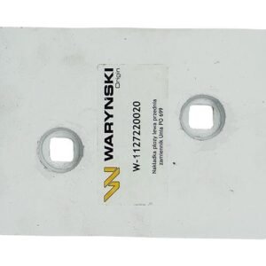 Nakładka płozy lewa przednia zastosowanie PO 699 Unia Pług stal borowa WARYŃSKI [W-1127220020]