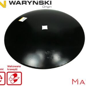 Talerz gładki fi 510 otwór 30x30 stal borowa 3.5mm WARYŃSKI MAXX 1279621010 1240040020 W-5195510/30 [W-5510/30/3.5]