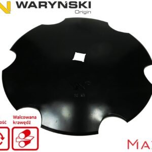 Talerz uzębiony Z-6 fi 460 otwór 30x30 stal borowa 3.5mm WARYŃSKI MAXX 1202030150 W-5197460/30/P [W-7460/30/3.5]