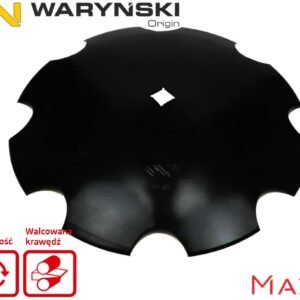Talerz uzębiony Z-8 fi 560 otwór 30x30 stal borowa 5mm WARYŃSKI MAXX 1279601010 1202030130 W-5197560/30/P [W-7560/30/5]