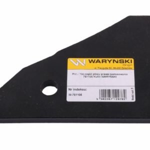 Przednia część płozy prawa zastosowanie 761106 Kuhn stal borowa WARYŃSKI [W-761106]