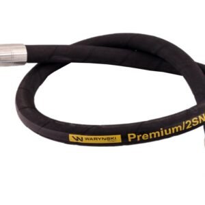 Przewód hydrauliczny 275 bar gwint M22x1.5 proste L-1100mm DN12-2SN (AB-13-1100; P11P21) Cyklop (7214/07-099/0)  27.5MPa Waryński [W-AB-13-1100/2]