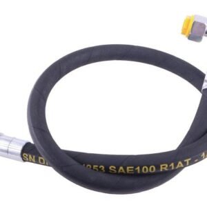 Przewód hydrauliczny gwint M22x1.5 prosta/90 stopni (kolanko) L-1000mm DN12-1SN (AK-13-1000; P11P12) 16.0MPa Waryński [W-AK-13-1000/1]