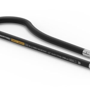 Przewód hydrauliczny gładki z uszczelnieniem - 275 bar gwint M22x1.5 prosta/90 stopni L-1250mm DN12-2SN (AK-13-1250; P11P12) 27.5MPa Waryński [W-AK-13-1250/2-PS]