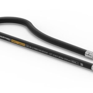 Przewód hydrauliczny gładki z uszczelnieniem - gwint M22x1.5 prosta/90 stopni (kolanko) L-2000mm DN12-1SN (AK-13-2000; P11P12) 16.0MPa Waryński [W-AK-13-2000/1-PS]