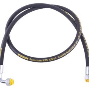 Przewód hydrauliczny 160 bar gwint M22x1.5 prosta/90 stopni L-3000mm DN12-1SN (AK-13-3000; P11P12) 16MPa Waryński [W-AK-13-3000/1]