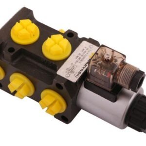 Dzielnik. zawór. elektrozawór kierunkowy elektromagnetyczny kontroli W-E12DVS6/2 (DVS6/50L) G1/2" 50L (24V DC) Waryński [W-E12DVS6/2-24]