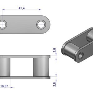 Ogniwo łańcucha CA550 Waryński ( sprzedawane po 5 ) [W-OCA550]