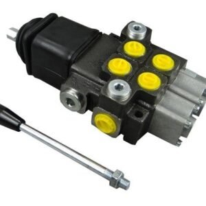 Rozdzielacz hydrauliczny 2-sekcyjny max przepływ 40L  z joystickiem  Waryński [W-ROZ40L/2J]