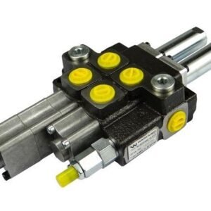 Rozdzielacz hydrauliczny 2-sekcyjny max przepływ 40L 1-sekcja pływająca - sterowany na linkę Waryński [W-ROZ40L/2LX1P]