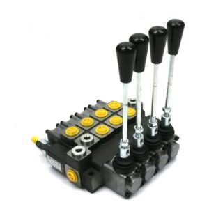 Rozdzielacz hydrauliczny 4-sekcyjny max przepływ 40L (1-sekcja nurnikowa) Waryński [W-ROZ40L/4X1N]