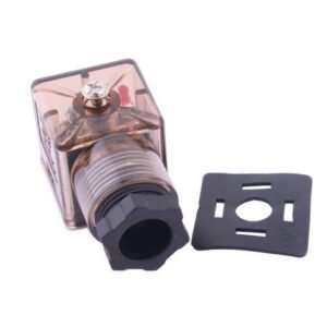 Wtyczka elektryczna W-WTYKVDC 12V 24V (SP666) do zasilania cewek elektromagnetycznych z diodą i uszczelką Waryński [W-WTYKVDC]