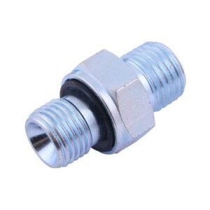 Złącze hydrauliczne proste BB (przyłączka) M16x1.5 (10L) x 3/8" BSP z uszczelnieniem XGE10LR-3/8"ED (G3/8EDX16) Waryński ( sprzedawane po 10 ) [W-XGE-10LR-3/8ED]