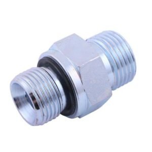 Złącze hydrauliczne proste BB (przyłączka) M18x1.5 (12L) x 3/8" BSP z uszczelnieniem XGE12LR-3/8"ED (G3/8X18) Waryński ( sprzedawane po 10 ) [W-XGE-12LR-3/8ED]