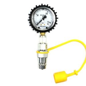 Zestaw pomiarowy ciśnienia hydrauliki z manometrem 160 bar wtyczka EURO Waryński [W-ZES-160D-WE]